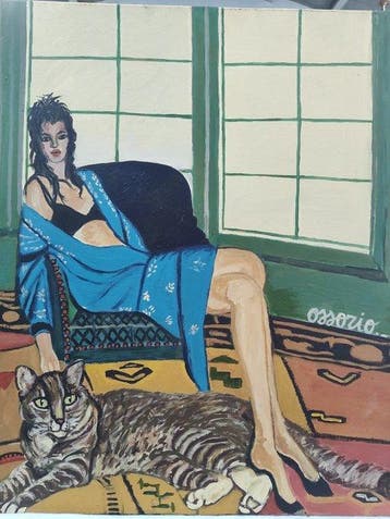Carmen Ossorio (1953) - Mujer con Gato
