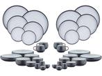 GOURMET Compleet Servies - 36 stuks - Onyx zwart, Verzenden, Nieuw