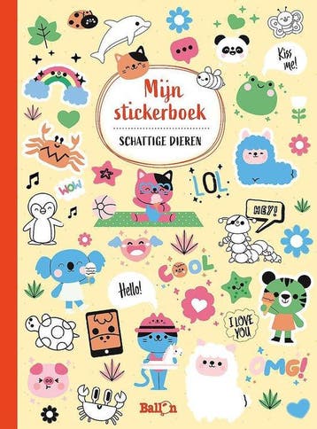 Schattige dieren / Mijn stickerboek / 0 - Mijn stickerboek, Verzenden, Zo goed als nieuw, Mijn stickerboek