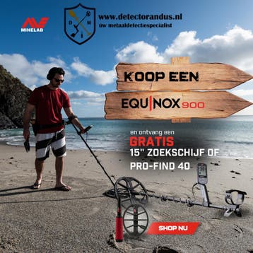 Minelab Equinox 900 actie, Nieuw, Meer dan 30 cm, Minelab, Instelbare gevoeligheid