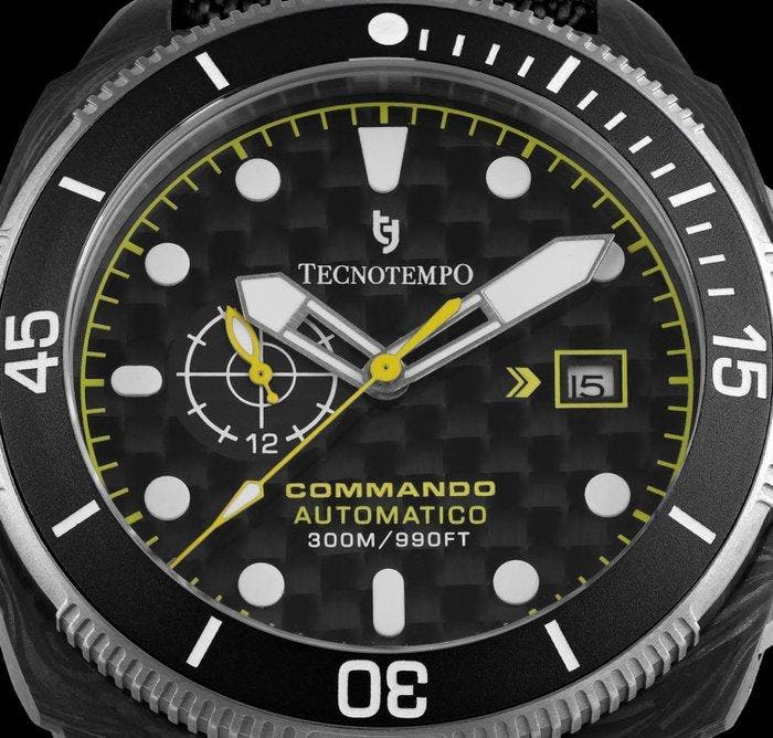 Tecnotempo - Commando - Forged Carbon & Titanium -, Sieraden, Tassen en Uiterlijk, Horloges | Heren
