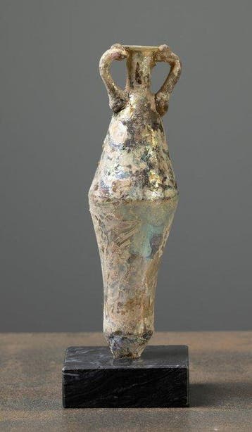 Oud-Romeins, Keizerrijk Romeins glazen ungentarium - 14 cm