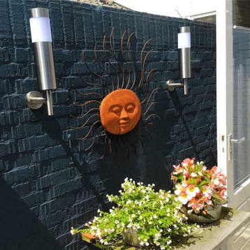 Solar wandlamp Lucifer RVS op zonne energie - Set van 2, Zonne-energie, Verzenden, Wandlamp, Nieuw