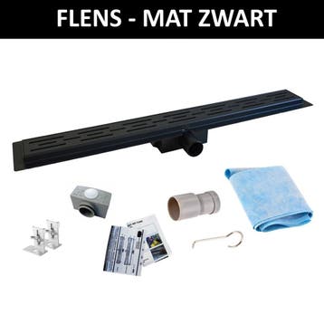 RVS Douchegoot | Mat Zwart | Uitneembare Sifon (Alle maten), Ophalen of Verzenden, Nieuw, Douche