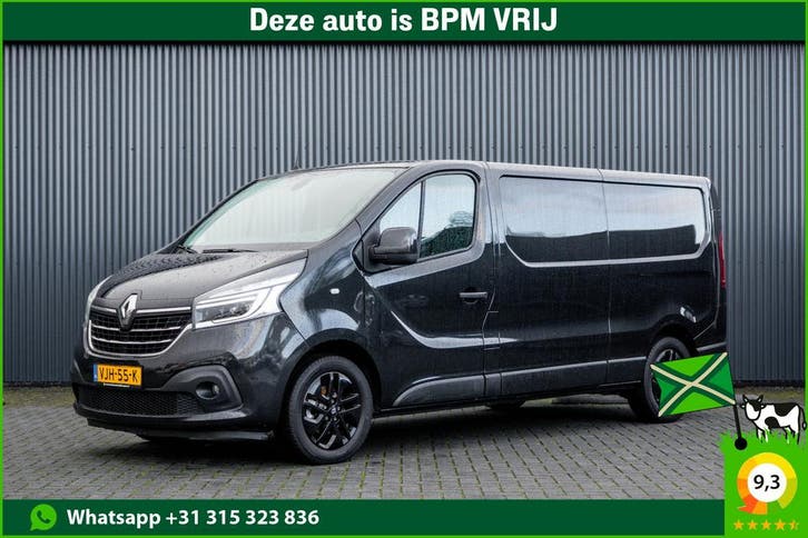Renault Trafic L2H1 | 146 PK | LED | Automaat | Camera | Cru, Auto's, Bestelauto's, Onderhoudsboekje, Lease, Zwart, Automaat, Overige kleuren