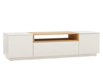 TV-bord LOFT 160cm wit naturel - 47810, Ophalen of Verzenden, Nieuw