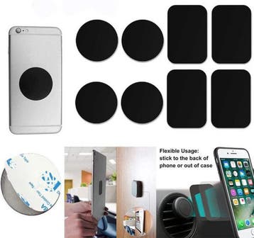 Telefoonhouder auto – Magnetische metalen plaatjes &, Ophalen of Verzenden, Nieuw