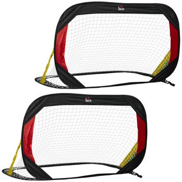 Set Van 2 Opvouwbare Mini Voetbaldoelen Met Voetbalnet Voor, Verzenden, Nieuw