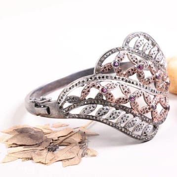 Zonder minimumprijs - Armband Vintage Art Deco Diamant en, Nieuw