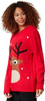 2dekans | Dressforfun Kersttrui sympathiek rendier XXL -, Ophalen of Verzenden, Zo goed als nieuw