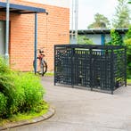 Containerombouw Bernalda voor 3 containers 240L antraciet ca, Tuin en Terras, Bergingen en Tuinkasten, Verzenden, Nieuw