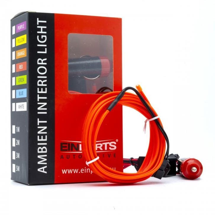 LED Interieur/sfeer verlichting strip - Rood - 2 Meter, Auto diversen, Auto-accessoires, Nieuw, Verzenden