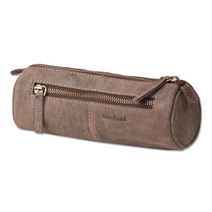 Woodland Luxe Leren Pennenetui Bruin, Diversen, Schoolbenodigdheden, Nieuw, Verzenden