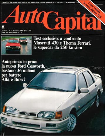 1988 AUTOCAPITAL MAGAZINE 02 ITALIAANS, Nieuw, Author
