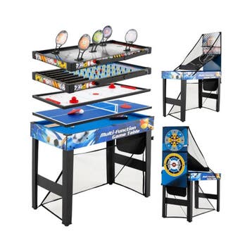 2dekans | Coast 10-in-1 Speeltafel | Blauw/Zwart | 106 x 51, Ophalen of Verzenden, Zo goed als nieuw