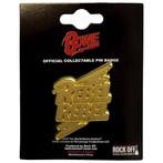 David Bowie Rebel Rebel Gold - Pin officiële merchandise, Ophalen of Verzenden, Nieuw, Kleding