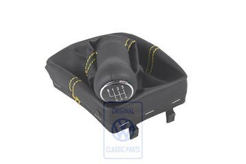 Volkswagen Polo 4 (9N) versnellingspookknop met hoes 6-bak, Auto-onderdelen, Ophalen of Verzenden, Nieuw, Volkswagen
