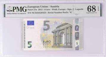 Europese Unie - Oostenrijk. - 5 Euro 2013 - Lagarde - Pick