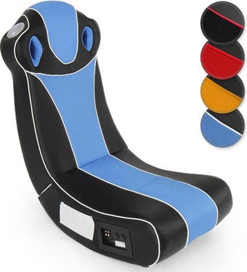 Vloerstoel - Fauteuil - Relaxstoel - Loungestoel - Blauw - M, Verzenden, Zo goed als nieuw