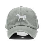 Cap Horse in vele kleuren met witte geborduurde afbeelding, Verzenden, Nieuw, Overige soorten