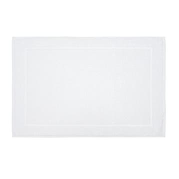 Badmat Wit Platte Rand 50x76cm 600 gr/m2 - Treb Bed & Bath, Verzenden, Nieuw, Overige kleuren, Badmat