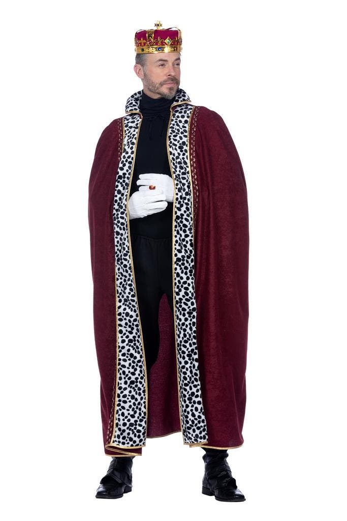 Luxe Koningsmantel Heren Bordeaux, Kleding | Heren, Carnavalskleding en Feestkleding, Nieuw, Ophalen of Verzenden