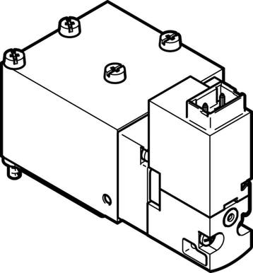 Festo 5/2 Monostabiele Lucht Magneetventiel Aansluitplaat, Verzenden, Nieuw