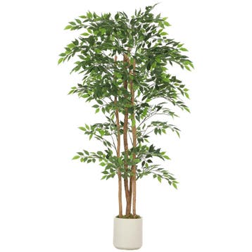 Kunstmatige Banyanboom Kunstplant Met Massief Houten Stam, P, Verzenden, Nieuw