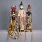 3 Wayang Golèk theater poppen - Java Indonesië - midden 20e, Antiek en Kunst