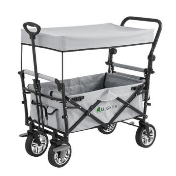 Inklapbare Bolderkar / Transportwagen - Max. 120 kg - Grijs, Caravans en Kamperen, Bolderkarren, Verzenden, Nieuw