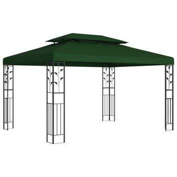 vidaXL Paviljoen 3,97 x 2,96 x 2,68 m Groen Polyester en, Verzenden, Nieuw