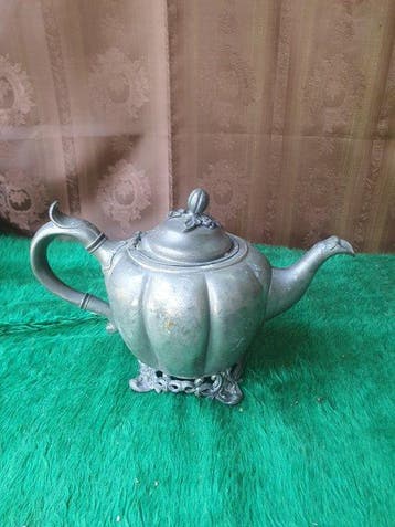 Sheffield - Kruik - Tin - Theepot, kan, tin.