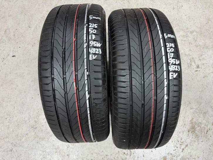 215/50/17 95W continental EV ZOMERBANDEN 5MM ULTRACONTACT, Auto-onderdelen, Banden en Velgen, 17 inch, Zomerbanden, 215 mm, Personenwagen