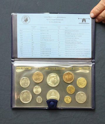 Frankrijk. Year Set (FDC) 1984 (12 monnaies) dont 2 x 100