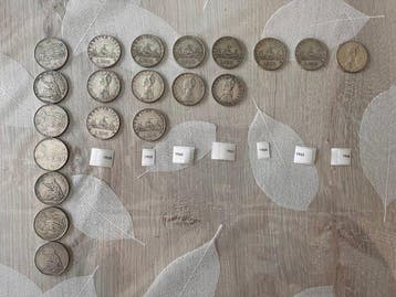 Italië, Republiek 500 Lire 1956/1966 (20 monete)