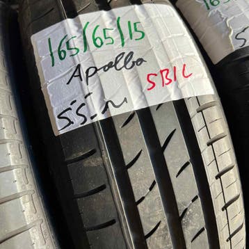 2 x Apollo 165-65-15 Zomerbanden 5,5mm, Gebruikt, 15 inch, Ophalen of Verzenden, Band(en)