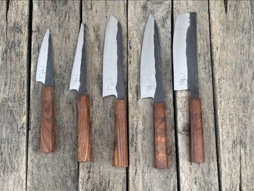 Keukenmes - Ambachtelijke verzamelbare chef-messen set (5)