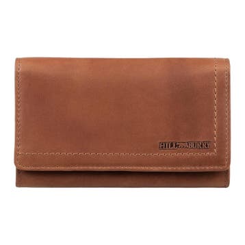 HillBurry Leren Dames Overslag Portemonnee | RFID | Bruin, Overige merken, Bruin, Verzenden, Nieuw