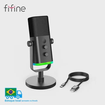 FIFINE AM8 Dynamische Microfoon: USB/XLR, RGB, Mute & Koptel, Verzenden, Nieuw
