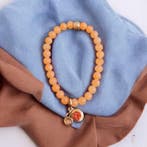 Elastische edelsteenkralen Armbandje Jade 6mm BIBA Oranje..., Ophalen of Verzenden, Nieuw, Kraal