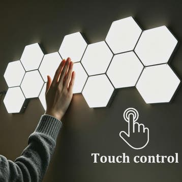 Modulaire Hexagon LED Wandlampen - Touch Gevoelig & DIY Comb, Verzenden, Nieuw