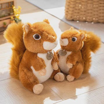 Schattige Eekhoorn Pluche Knuffel - Zacht en Realistisch Spe