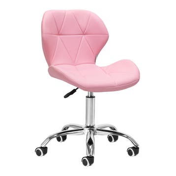 Salonstoel met Wielen Verstelbaar Roze – Met Rugleuning –, Ophalen of Verzenden, Nieuw