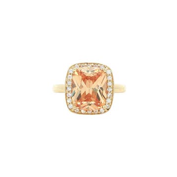 Gouden ring met zirkonia van Blush 14 karaat, Verzenden, Zo goed als nieuw, Goud