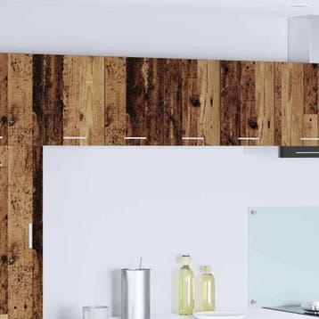 vidaXL Hangkast 2 st Oude Hout en Wit Bewerkt hout, Verzenden, Nieuw, Bruin