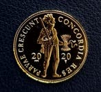 Gouden Enkele Dukaat 2020 met letter Z en goudbaar op zuid, Verzenden, Goud