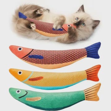 Interactieve Katten Speelgoed Vis met Catnip en Knettergelui, Verzenden, Nieuw