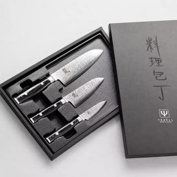 Yaxell Ran Messenset – Giftset – 3-delig – Santoku Mes, Ophalen of Verzenden, Nieuw, Overige materialen