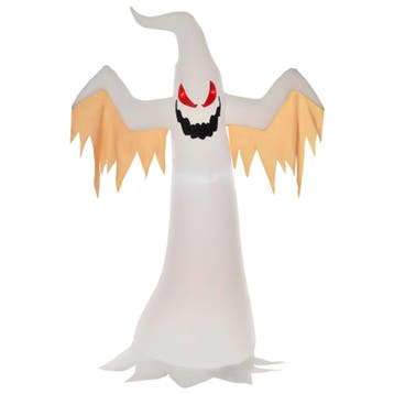 Halloween Opblaasbaar Spook 2,4 M Decoratie Met LEDs IP44 Z, Verzenden, Nieuw