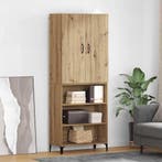 vidaXL Highboard Artisan Eiken 69,5 x 34 x 180 cm Bewerkt, Minder dan 50 cm, Verzenden, Nieuw, Minder dan 100 cm